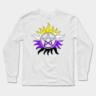 Non Binary Anti Possession Symbol Long Sleeve T-Shirt